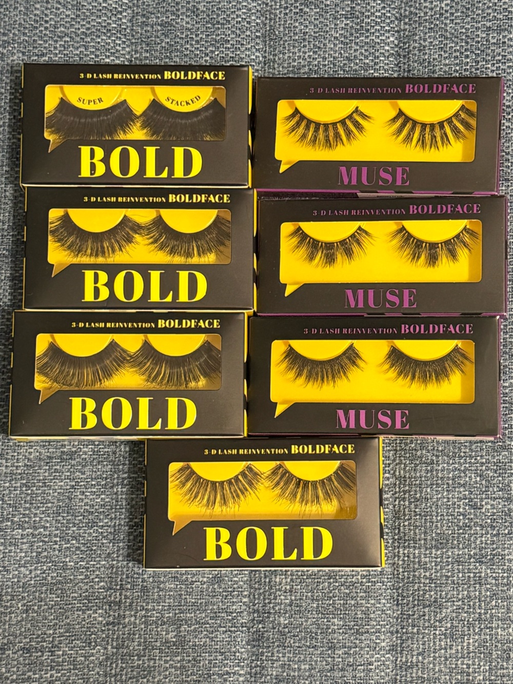 7 Pairs of Boldface False Eyelashes